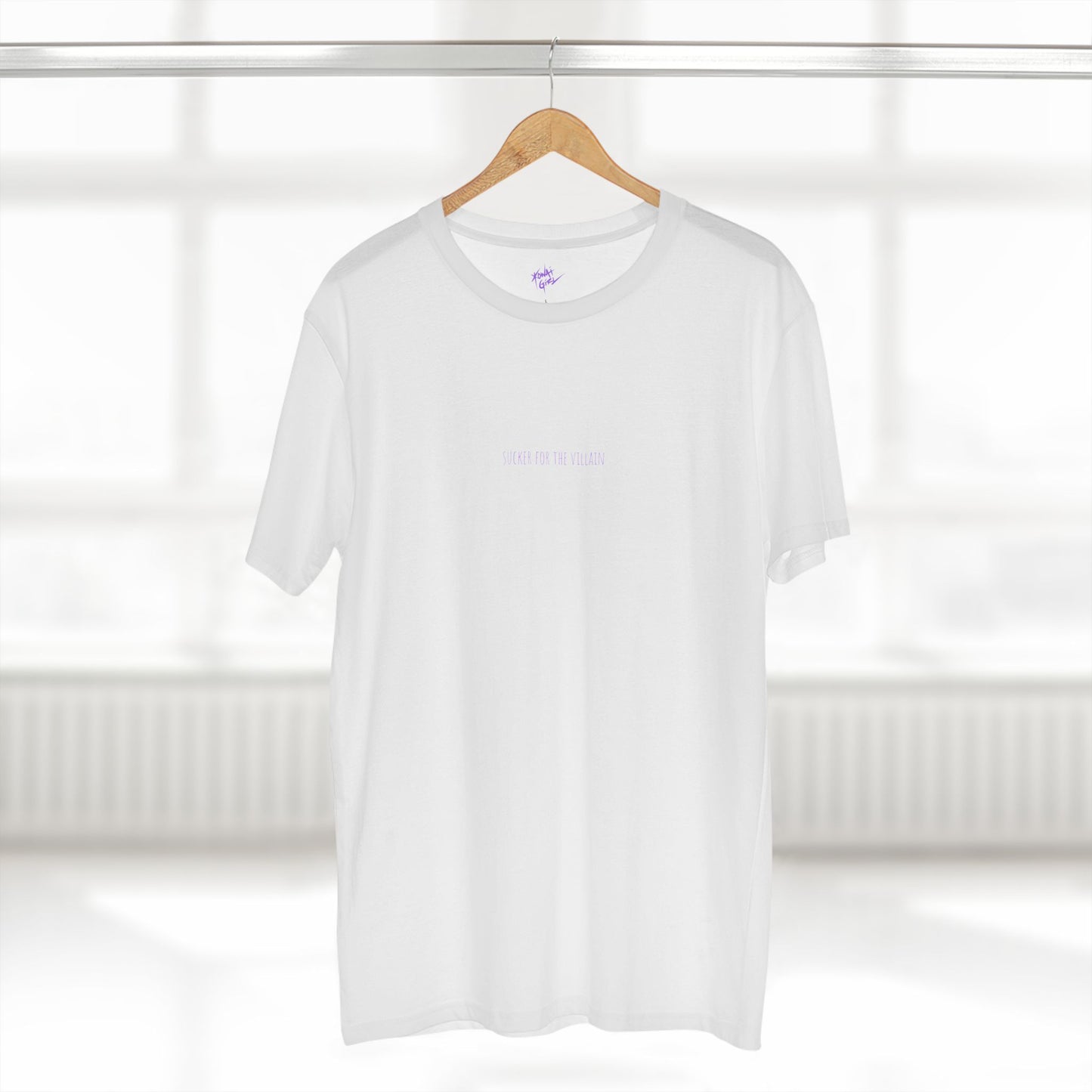 Adult Staple Tee - 'Sucker for the Villain' PURPLE Heart Graphic T-Shirt