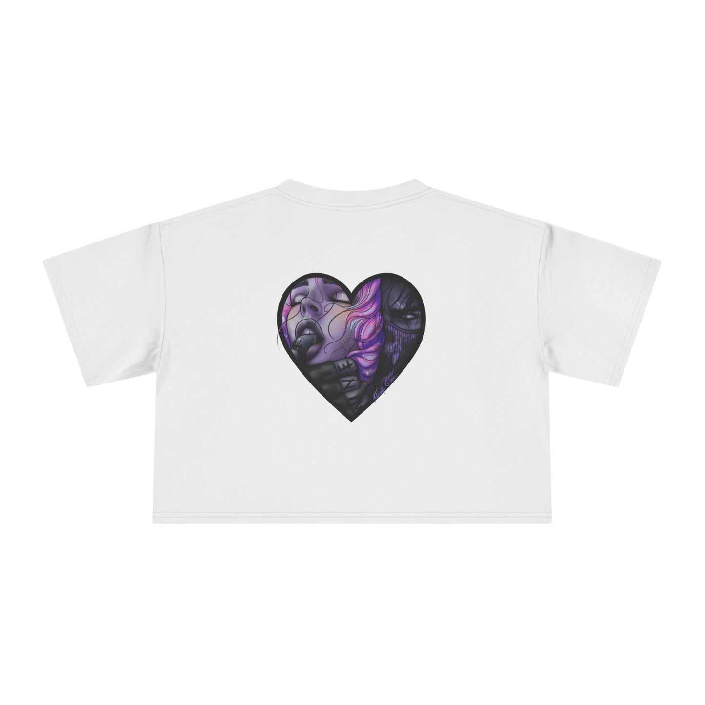 "MINE" Women's Crop Tee (BACK PRINT)