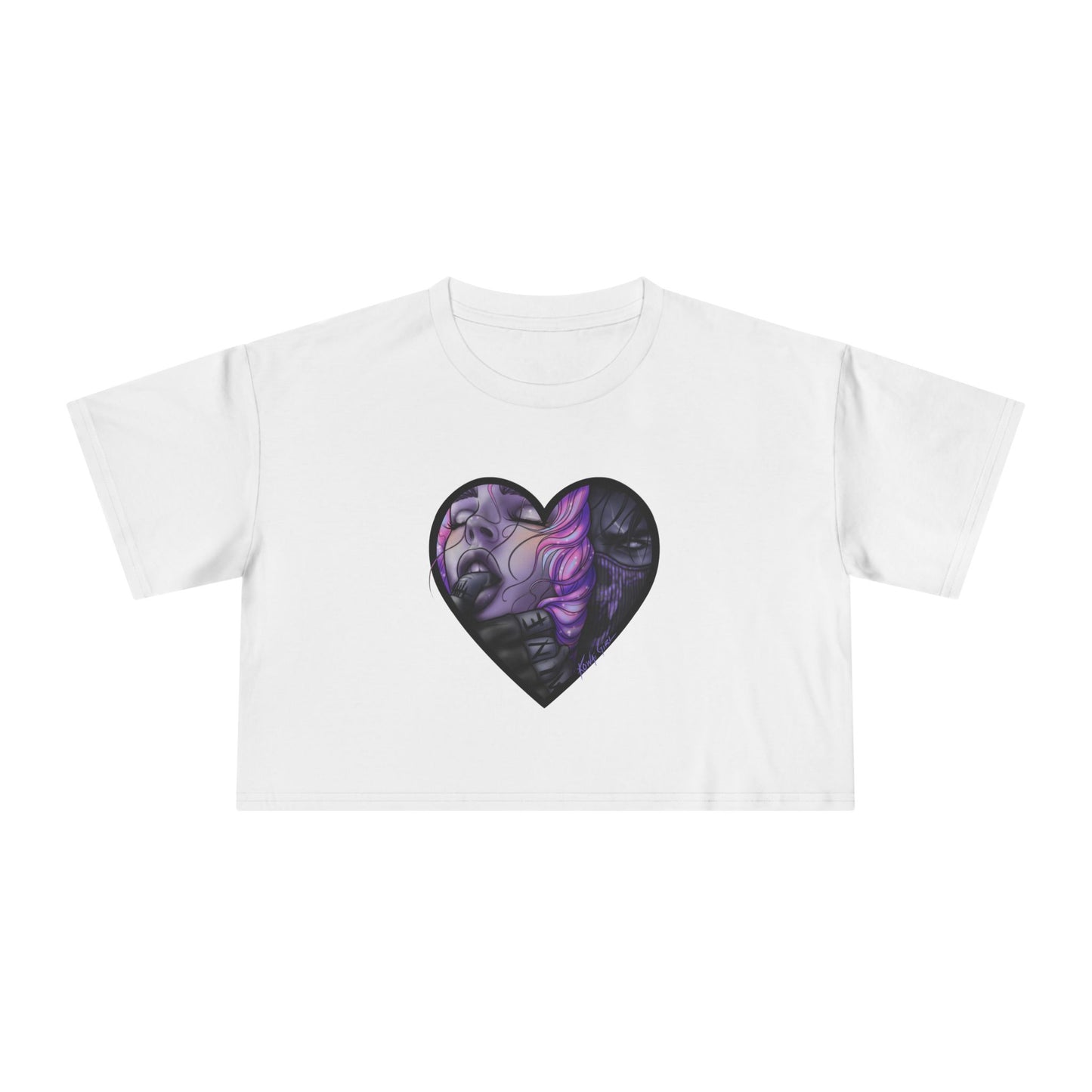 "MINE" Women's Crop Tee (FRONT PRINT)