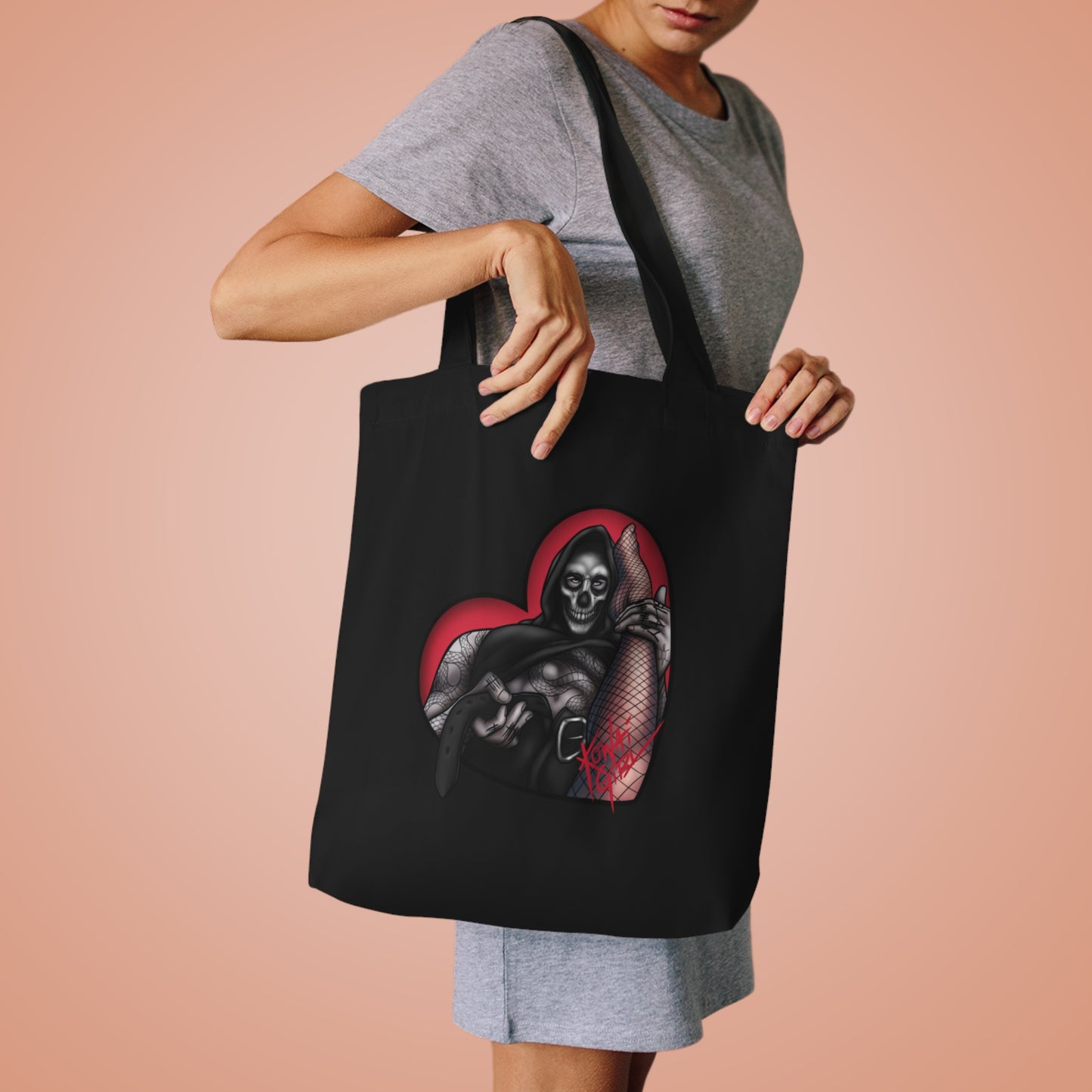 "BAD LOVE" Cotton Tote Bag