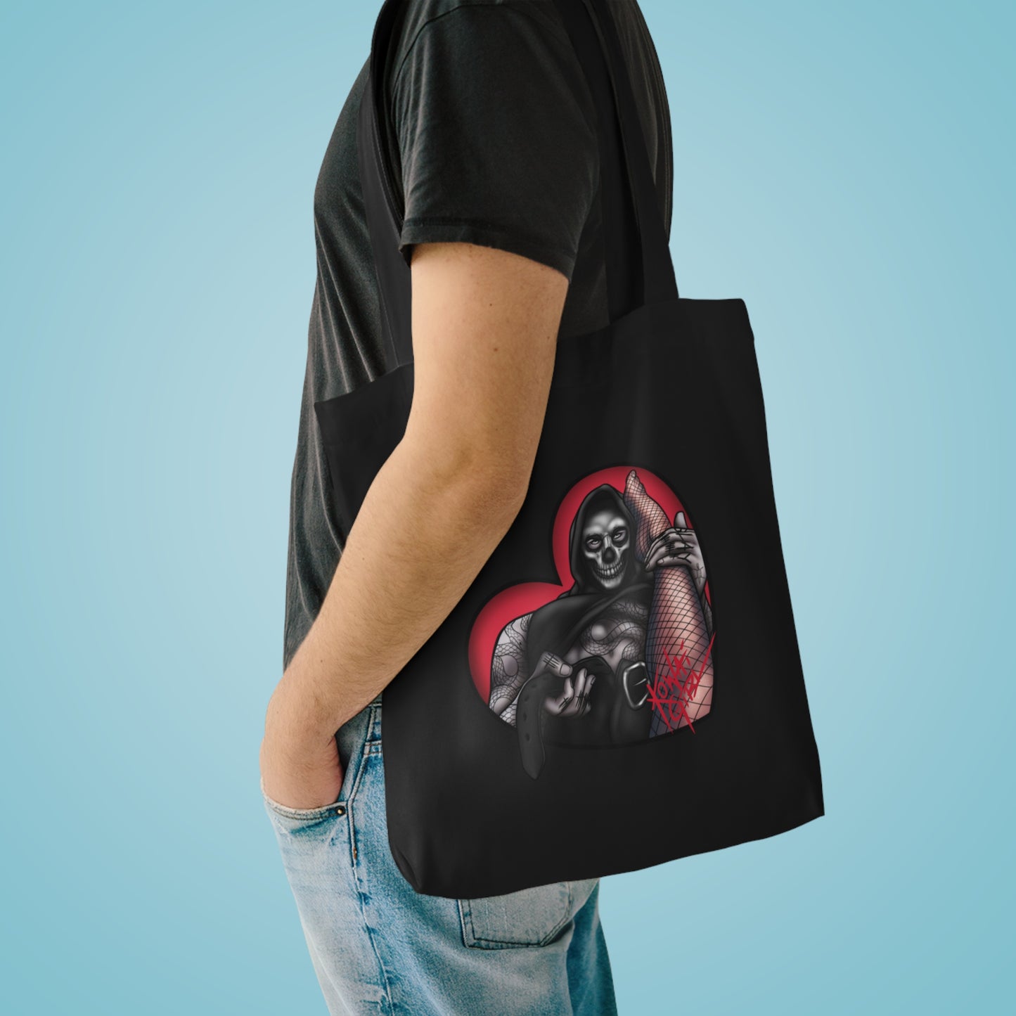 "BAD LOVE" Cotton Tote Bag