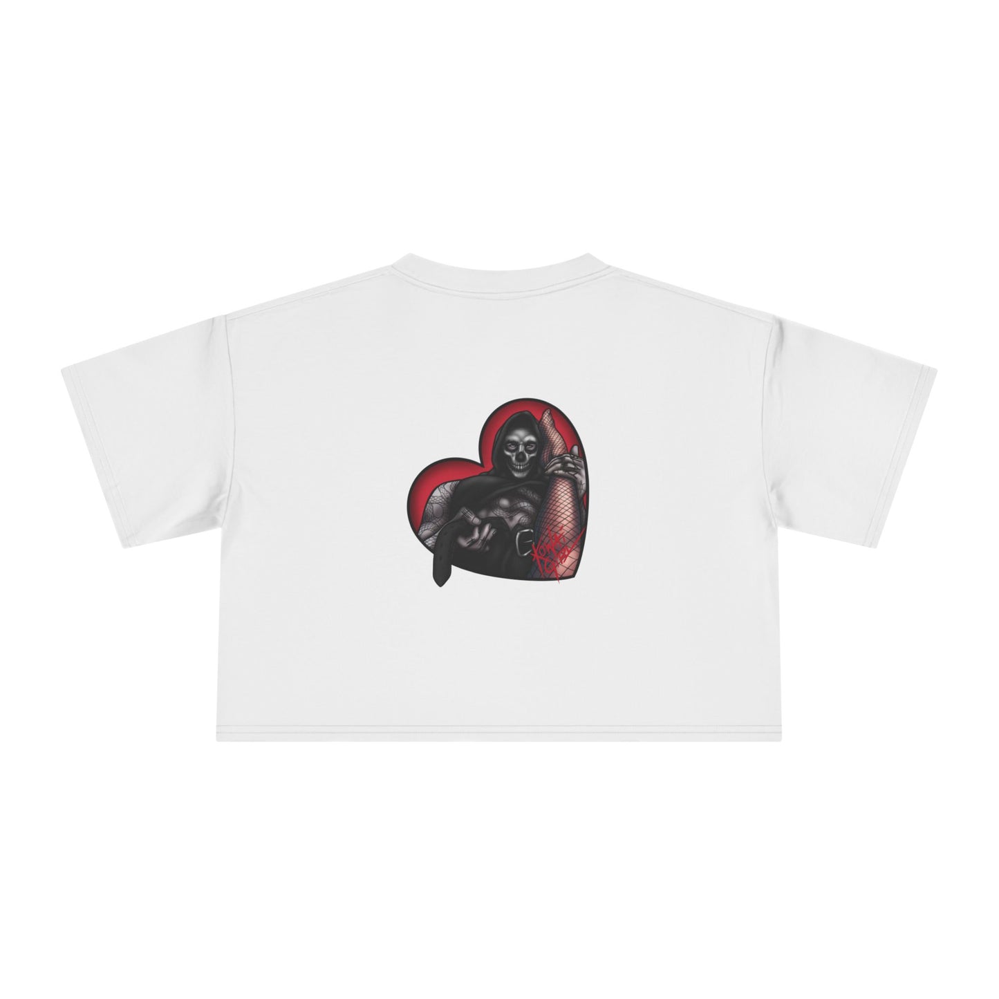 "BAD LOVE" Women's Crop Tee (BACK PRINT)