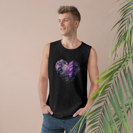 "MINE" Unisex Heart Graphic Tank Top