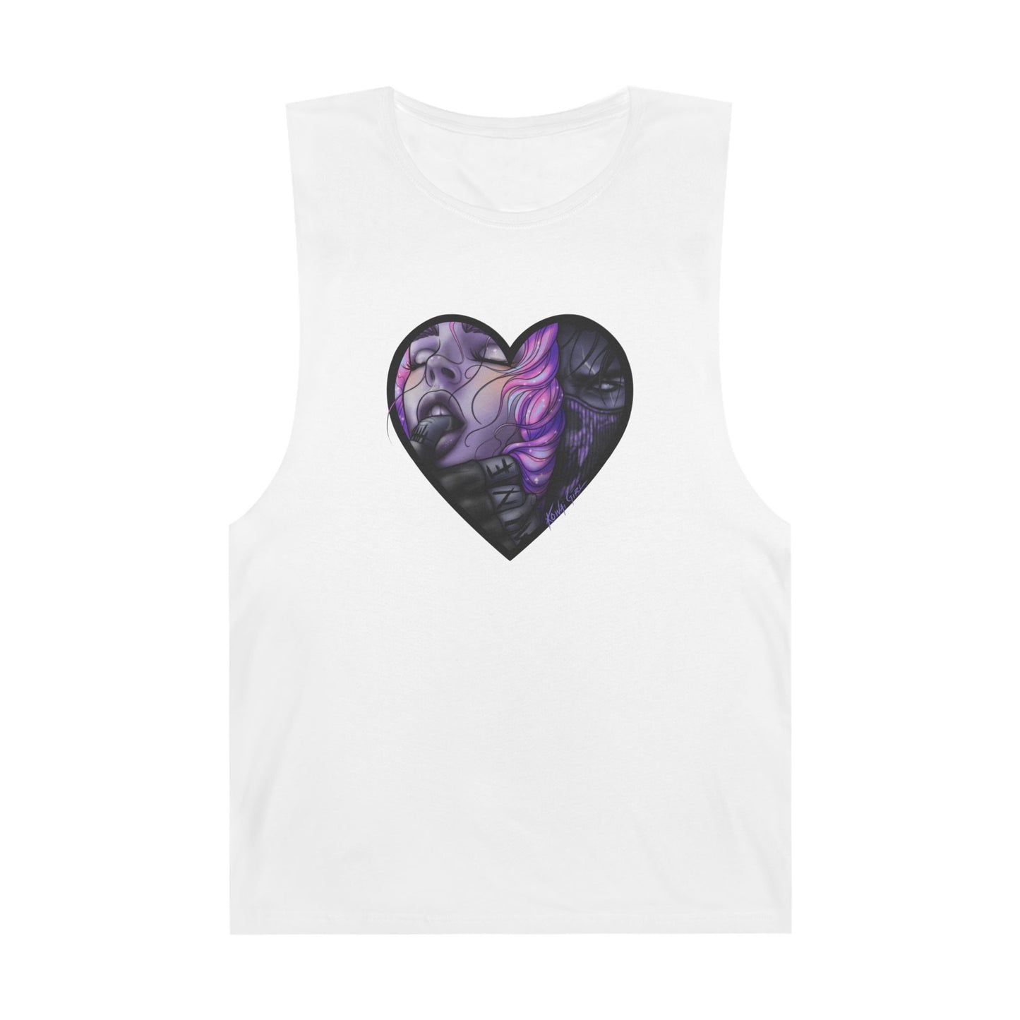 "MINE" Unisex Heart Graphic Tank Top